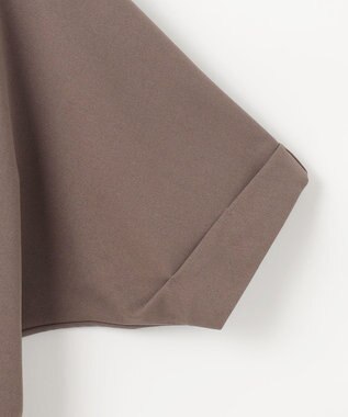 ANY SIS S 【前後着用・UVケア・洗える】2WAYジョーゼットジャージードルマン カットソー モカ