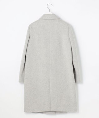 J.PRESS LADIES S ショートビーバー ロング丈 ステンカラー コート トップグレー系