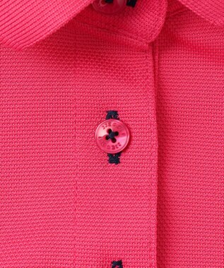 23区GOLF 【WOMEN】ポリエステルカノコ 半袖ポロシャツ ピンク系