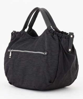 Y'SACCS 【Y’SACCS vous et】サイドギャザー2WAYトート Mサイズ ブラック