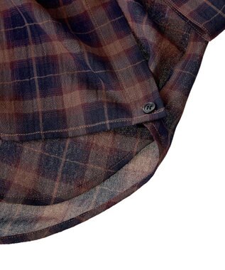 Green Parks カシュクールシアーシャツ Navy