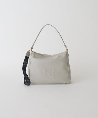 russet エンボスモノグラム2WAYショルダーバッグ(CE-1692) L.Gray