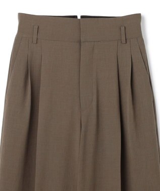 uncrave ドライタッチトロ ワイドトラウザー ベージュ系