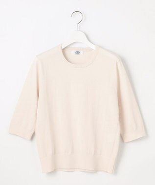 J.PRESS LADIES 【洗える】BASIC HT COTTON クールネック プルオーバー ベージュ系
