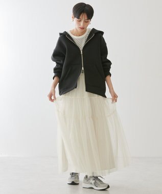 AMERICAN HOLIC ダンボールポンチＺＩＰパーカー Black