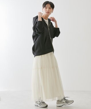 AMERICAN HOLIC ダンボールポンチＺＩＰパーカー Black