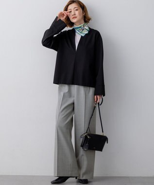 23区 【先行予約】シアーフライス レイヤード タートル カットソー ホワイト系