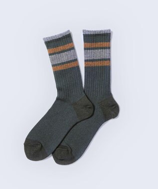 WHITE MAILS 【UNISEX】PAPER RIB LINE ソックス