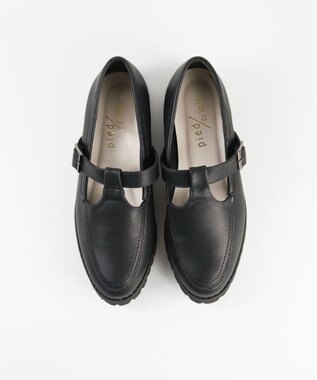 BONTRE 【pied du lapan/ピエドラパン】Tストラップローファー/50744ZI ブラック