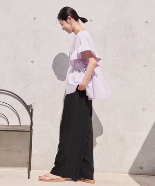 AMERICAN HOLIC 【接触冷感】ワッシャーイージーパンツ Chocolat