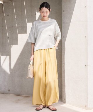AMERICAN HOLIC 【接触冷感】ワッシャーイージーパンツ Mustard