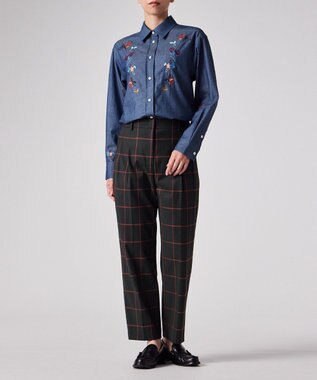 Paul Smith ダンガリー エンブロイダリーシャツ ダークインディゴ