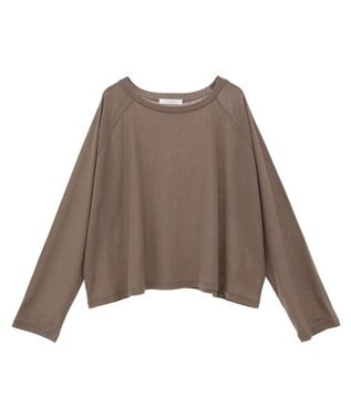 Green Parks シアークロップドプルオーバー Gray Beige