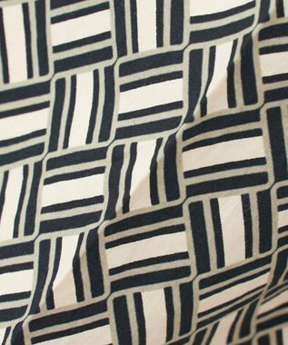 23区 S 【R(アール)】ジオメトリックプリント ワイドパンツ ジオメトリックプリント