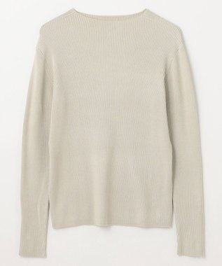 ANY 【洗濯機可】ボトルネック リブニット オイスター