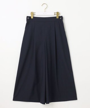 ANY SIS 【洗える】エアリーワイド クロップド パンツ ネイビー