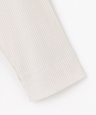 J.PRESS LADIES L リブ クルーネック カットソー グレージュ系