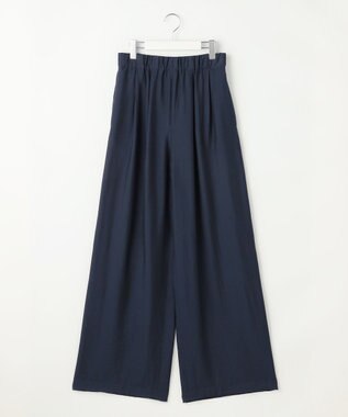自由区 L 【SHIHOさん着用・ご好評アイテム・新色追加・セットアップ対応】エアリーツイルワイド パンツ ［新色］ネイビー