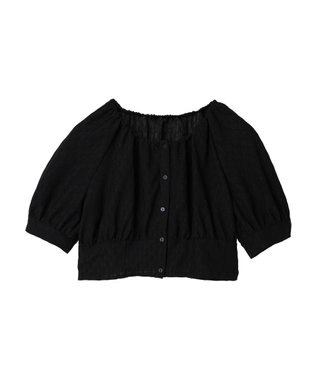 earth music&ecology ジャガードプルオーバー Black