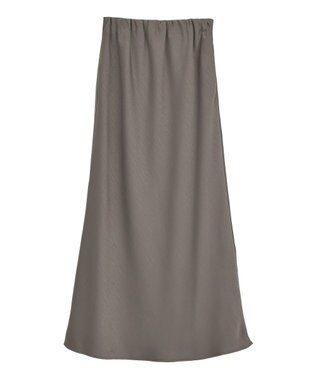 YECCA VECCA サテンフレアスカート Brown