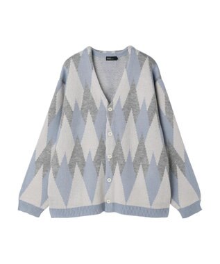 CRAFT STANDARD BOUTIQUE 【男女兼用】アーガイル柄カーディガン2 Blue