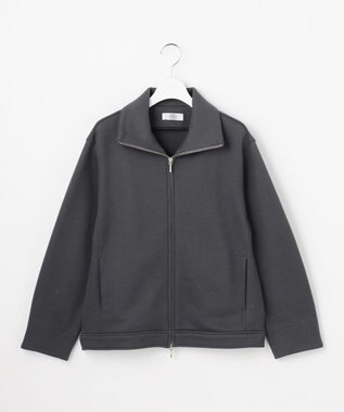 J.PRESS LADIES S 【WEB限定】ダンボールジャージー ハイネック ブルゾン 【WEB限定】スレート系