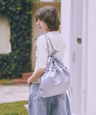 Maison de FLEUR キャザーリボンナップサック