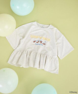 earth music&ecology チップ＆デール／フリル裏毛プルオーバー Oatmeal