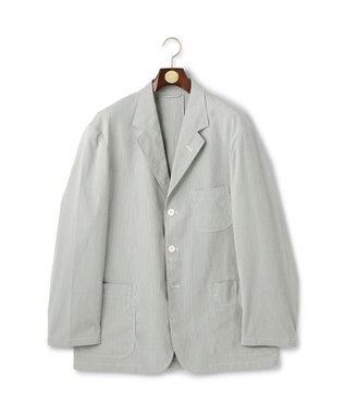 J.PRESS MEN 【J.PRES ORIGINALS】【UNISEX】Cordlane Seersucker 3B Sack Jacket グレー系1