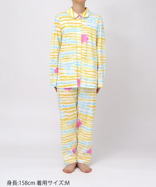 tsumori chisato SLEEP ツモリチサト パジャマ 綿100%(本体) スムース素材 長袖 長ズボン レディース UDX597 /ワコール イエロー