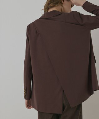 GRACE CONTINENTAL バックベンツダブルジャケット ブラウン