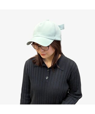 林八百吉商店 un chapeau　ツイルリボンキャップ ミント