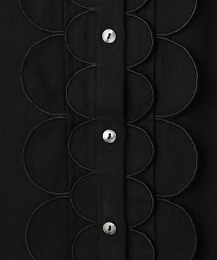 TOCCA 【洗える】SCALLOP ブラウス ブラック系