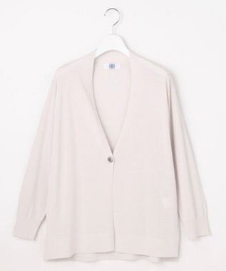 J.PRESS LADIES COOL ヴィスコース ミドル丈 カーディガン グレージュ系