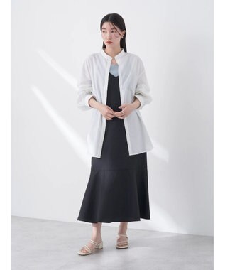 earth music&ecology Ｖネック裾切替キャミワンピース Black