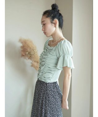 earth music&ecology カットシャーリングプルオーバー Mint