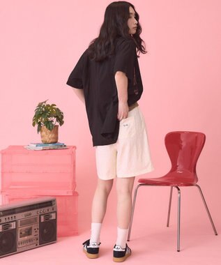 AMERICAN HOLIC 【PENNEY'S】配色ポロ+ショートパンツ Ivory