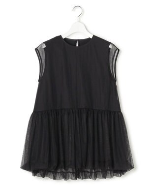  【GOLD LABEL】チュールレイヤードジャージー カットソー