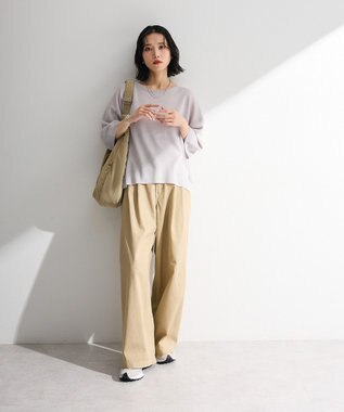 Green Parks 七分袖機能ニットプルオーバー Gray