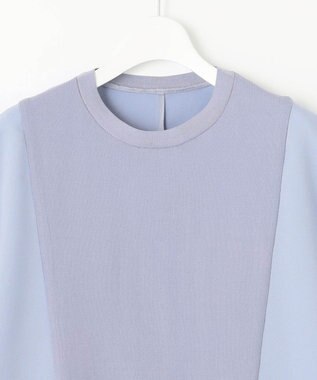 自由区 【洗える・XSサイズあり】ハイブリットレーヨンアムンゼン ブラウス ダルブルー系