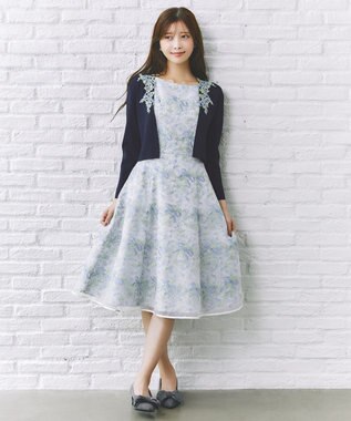 TOCCA 【キャンセル分販売！】【00サイズあり・洗える・消臭】FLORAL MELODY ドレス ブルー系