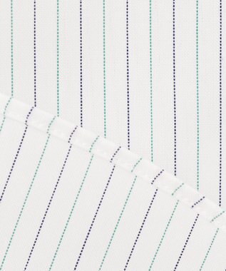 J.PRESS MEN 【EXTRA COMFORT / 形態安定・ストレッチ・抗菌防臭・速乾】ピンオックス オルタネートストライプ 半袖シャツ/B.D. グリーン系1