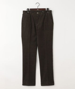 JOSEPH ABBOUD 【キングサイズ・裏起毛/ウエスト伸びる】オーガニックコットン2WAYストレッチカルゼ パンツ ダークブラウン系