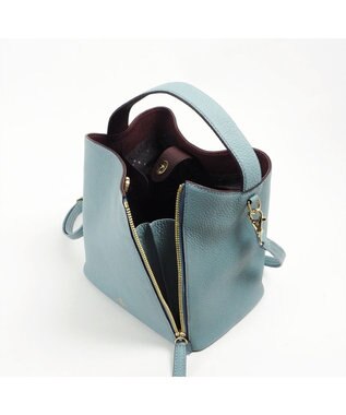 PELLE BORSA 2ウェイショルダーバッグ Reinette レネット 4741 ブルーグレー
