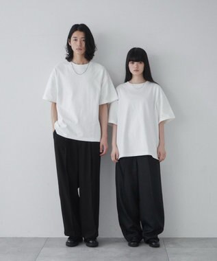 WEGO 【ユニセックス着用アイテム/綿100%/SMLXLサイズ展開】シルキーリッチヘビーコットンT ホワイト