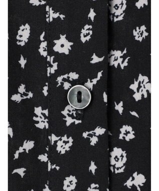 Green Parks ２ｗａｙ小花柄ギャザーシャツワンピース Black