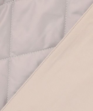 J.PRESS LADIES S 【2way】VINAジェットオックス ノーカラー コート グレージュ系