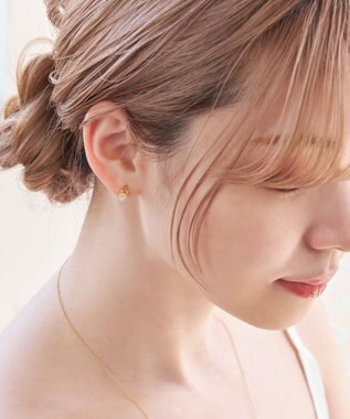 Phoebe 【金属アレルギー対応】【痛くないシリーズ】ルーセントビジューライトフィットイヤリング　ゴールド ゴールド
