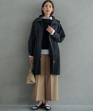 組曲 L 【WEB限定】ELENAオフショル風 ニットプルオーバー ブラック系