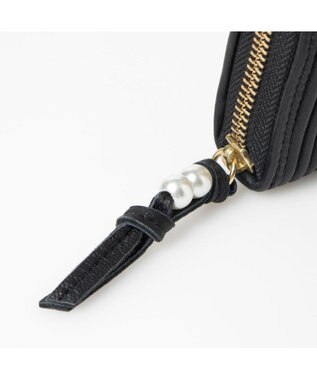 UNBILLION ペルケ perche / シーププリーツ・ジャバラカードウォレット ブラック